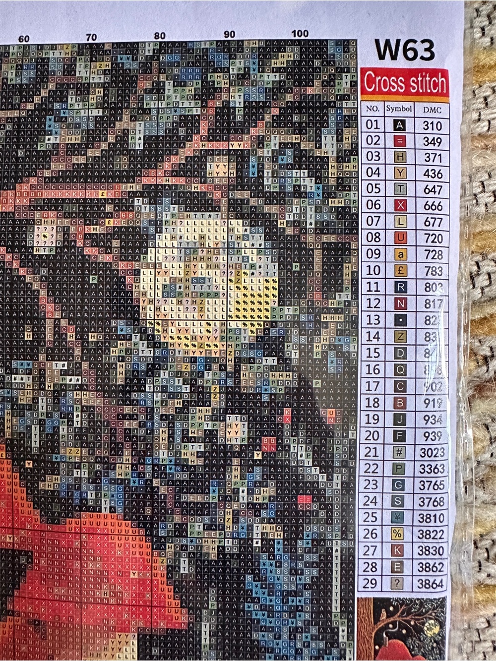 Whimsical Mushroom Cottage Cross Stitch Kit - Picture 3 of 5